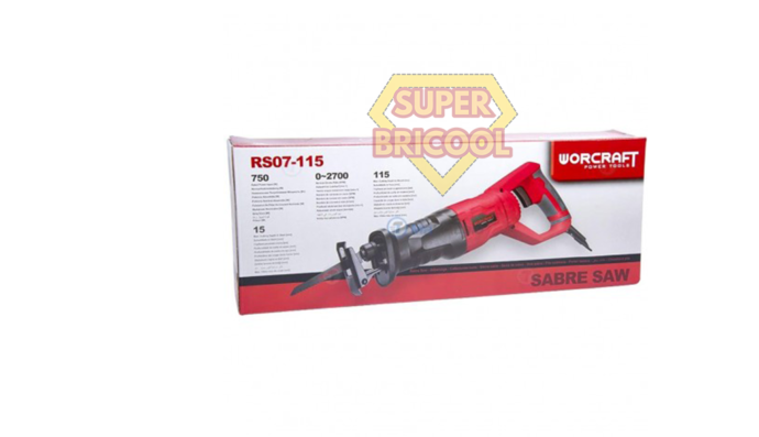 ⁦Scie Sabre Électrique 750w Pour Metal, Pvc, Bois Et Viande WORCRAFT | RS07-115⁩ - الصورة ⁦4⁩