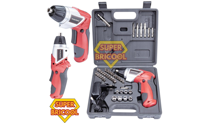 Coffret visseuse tournevis électrique sans fil 3.6V WORCRAFT SD_3.6V LIB